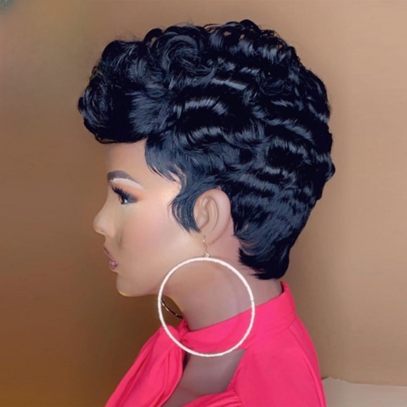 Curly Cut Pixie Wig - Picture 2 of 10